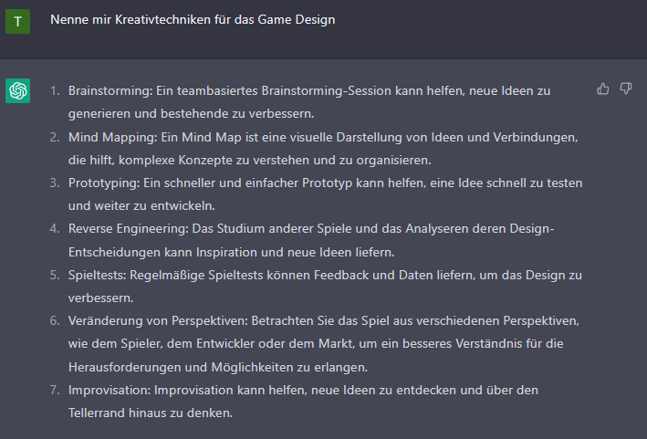Chat mit ChatGPT